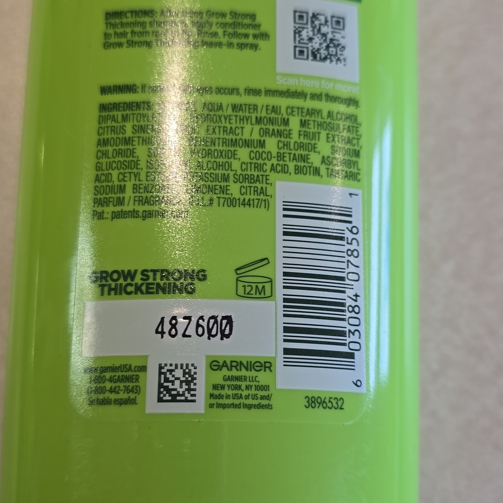 RESERVED Garnier Fructis Grow Stronger Thickening Shampoo and Conditioner - Picture 7 of 7